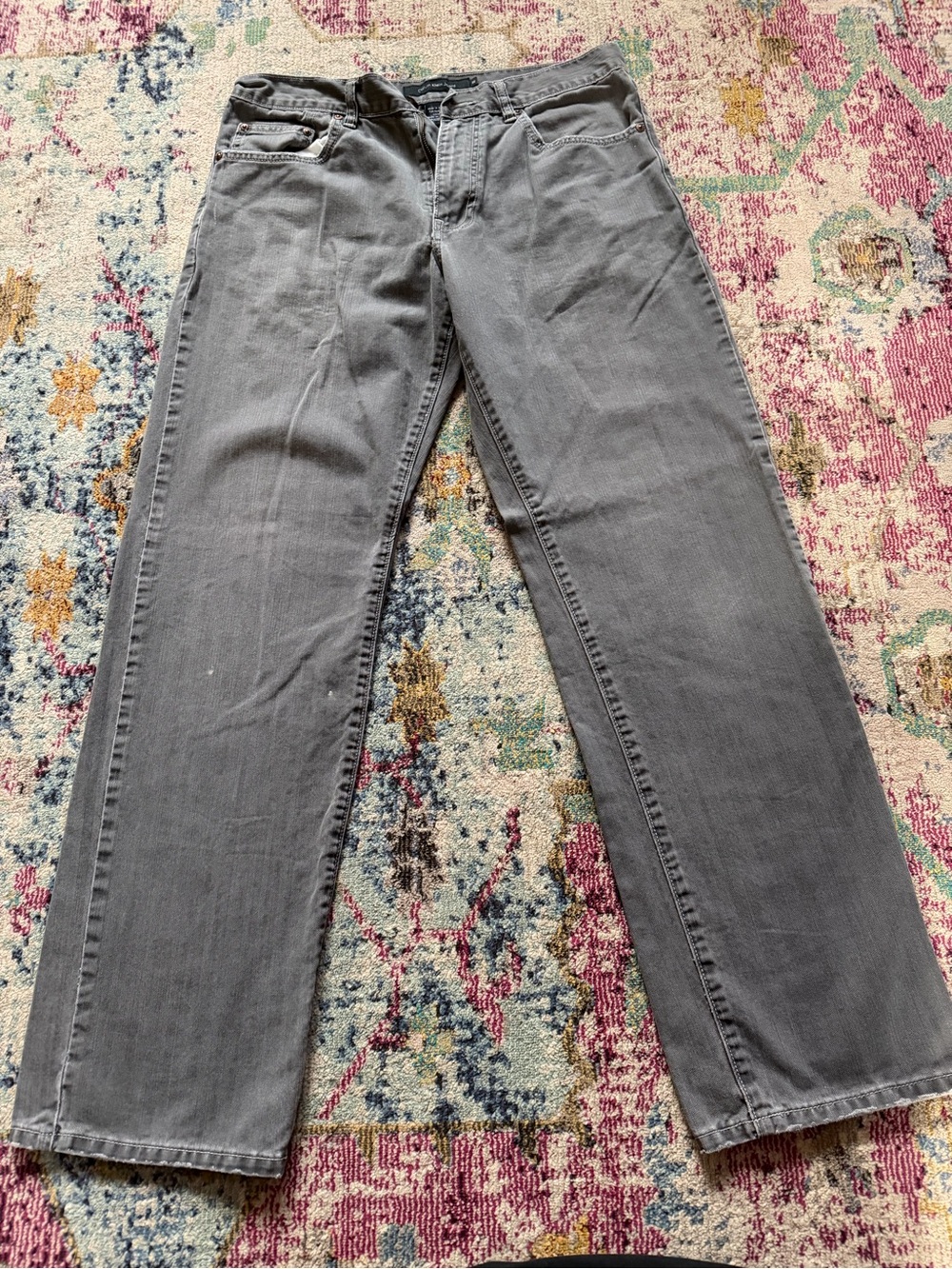 Calvin Klein- Men's Gray Straight-Leg Jeans